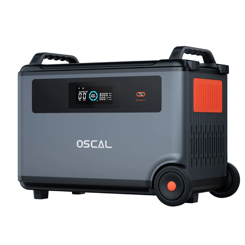 Oscal портативная электростанция 3600 Вт 57600Wh LiFePO4 Заземление Номинальная Мощность 1600 солнечная панель зарядка Powermax