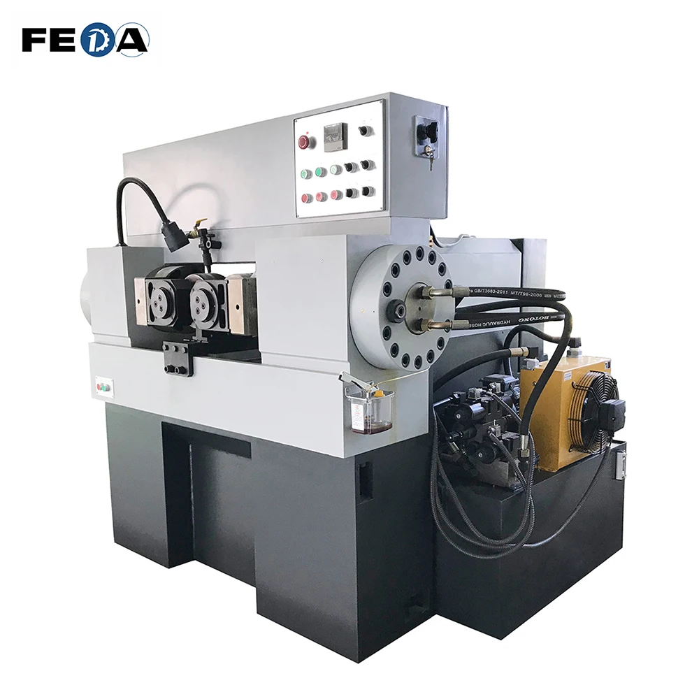 FEDA rebar thread rolling machine rack bolt screw making machine
