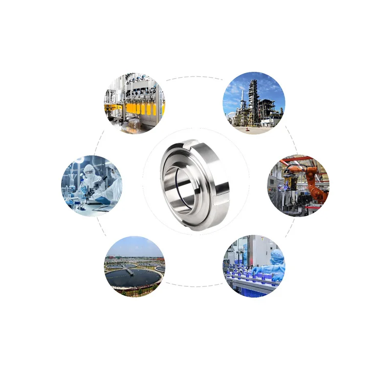 FG 3A DIN Stainless Steel 304 316  German standard welded loose joint health grade round external thread by any loose joint