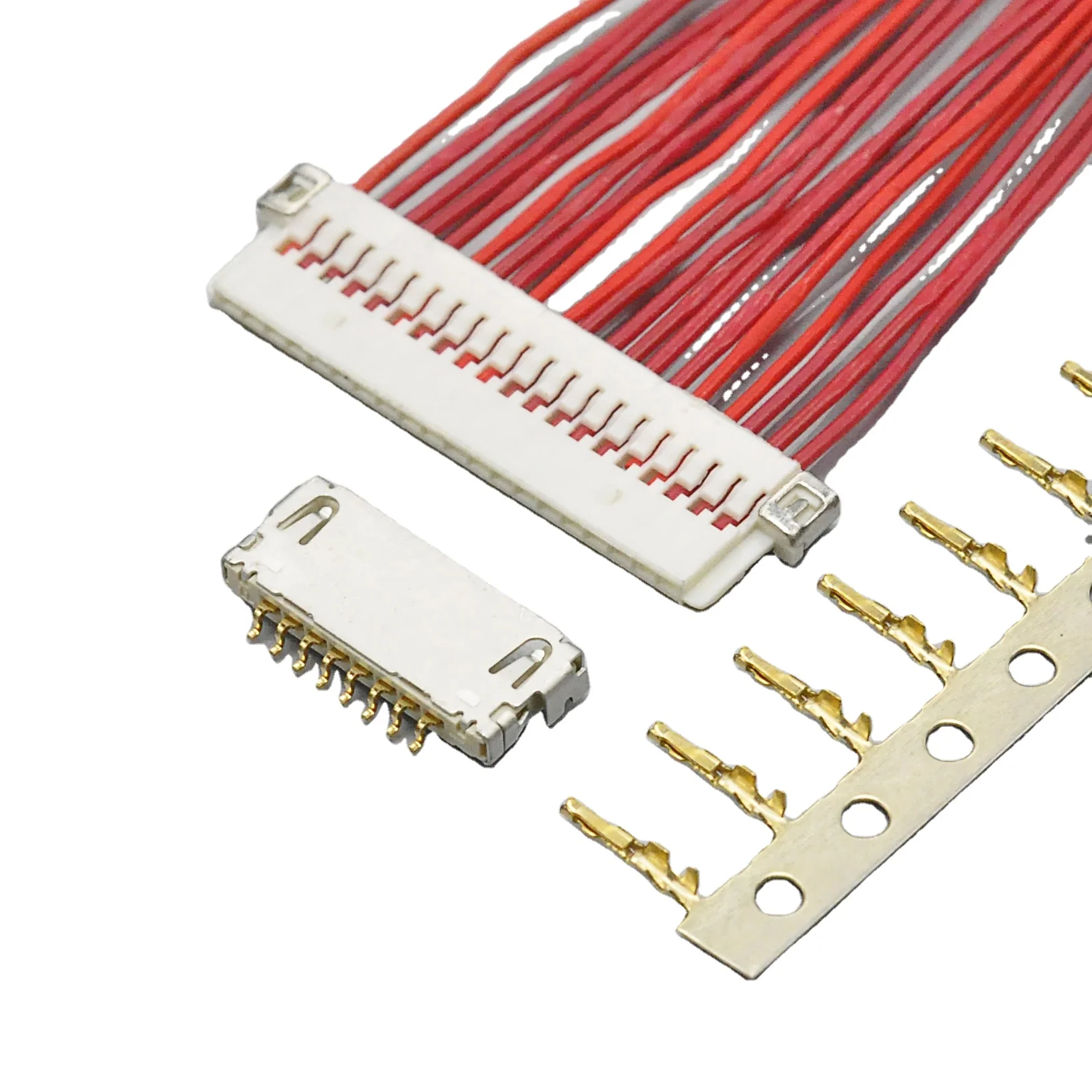 KR1002 1.00mm Pitch Single Row 8 14 20 30 PIin df19 Plastics Housing Replace hirose Wire to Board Connectors for Lvds Cable