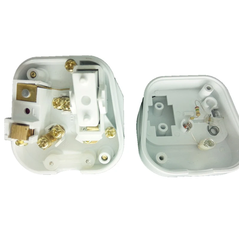 White Removable AU UK Fused Adapter Type I flat 3 pins Wiring Plug Cable Connector Power Cord Plug with Switch 10A  13A