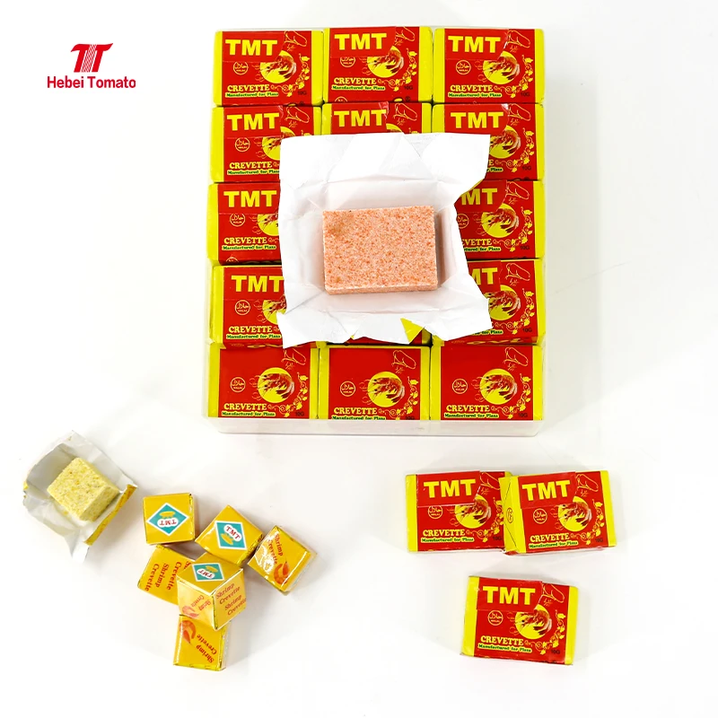 Halal Mixed spices and seasonings bouillon cubes with Lotus brand 4/5/10/12g packaging