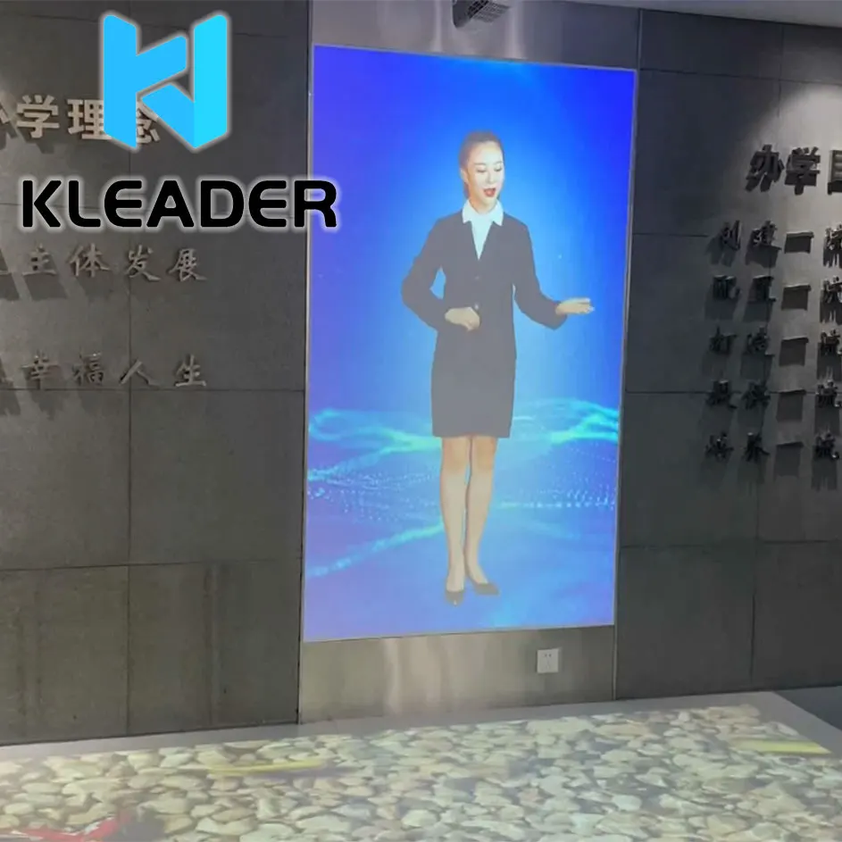  Очки виртуальной интерпретация Добро пожаловать система переводчик динамик 3D голографическая проекционная пленка из закаленного стекла для магазина интерактивные