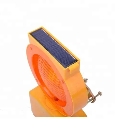 Portable Double Side Conr Solar LED Warning Flashing Light