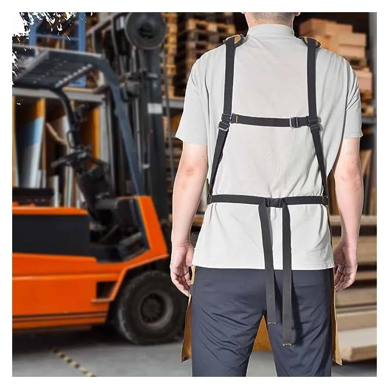 Apron waxed canvas style apron carpenter electrician garden apron can be ordered