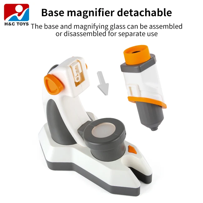 Biological microscope for children educational science magnifying glass toy 1200X kids microscope