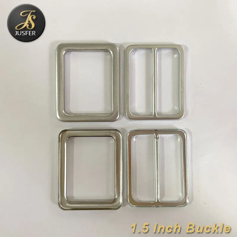 Self Cover Buckle Aluminum Blank Belt Buckle High Quality 1.5 Inch Nil 4cm Customized Nickel Free 1000pcs CN;GUA Jusfer YH035B