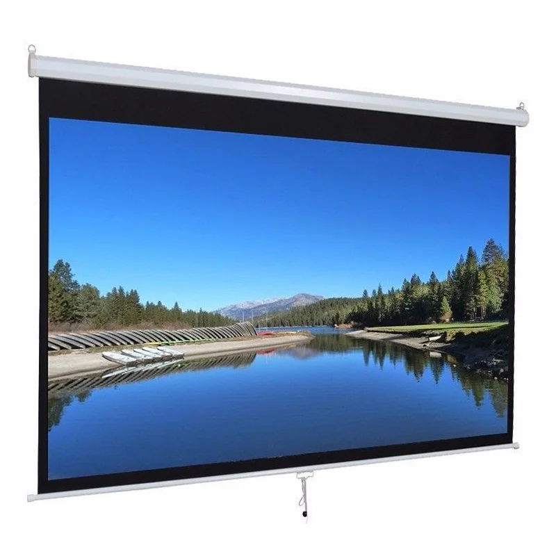 100 120 150 200 inch 16:9 4:3 home theater electric projector screen cinema screen alr motorized projection screen