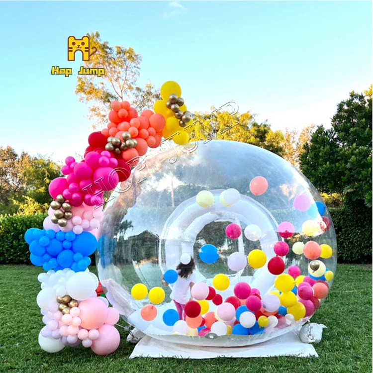 2.5M 8ft Transparent Inflatable Bubble Tent 100% PVC Tent Bubble House with Blower for Party Wedding, Clear Dome Balloon Garden