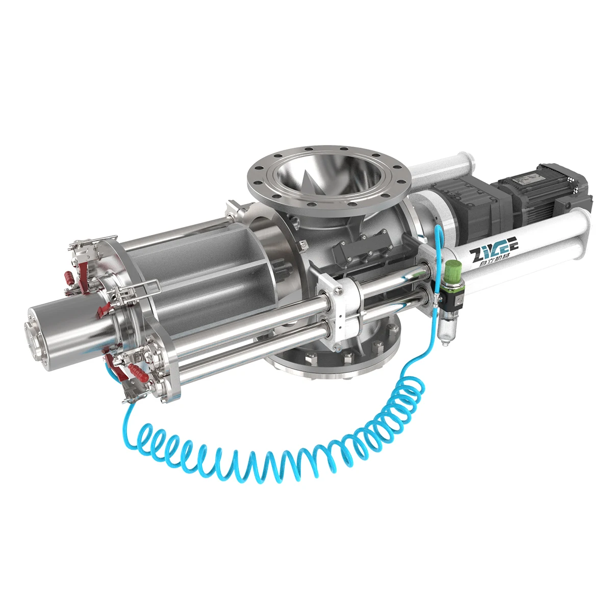 food grade round inlet and outlet quick clean rotary airlock feeder valve