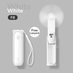 New 3 in 1 Portable Fan Mini Handheld Fan USB 4800mAh Recharge Hand Held Small Pocket Fan with Power Bank Flashlight Feature