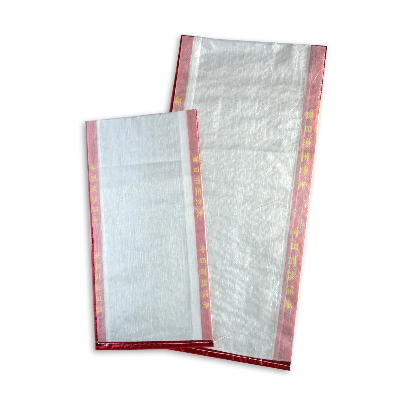 New design China transparent pp woven packing 25kg 10kg 5kg Pakistani basmati rice bag