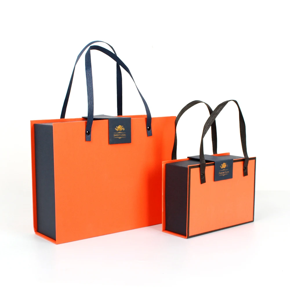 Low price wholesale support custom tote bags with packing boxes clothing shoes gift boxes