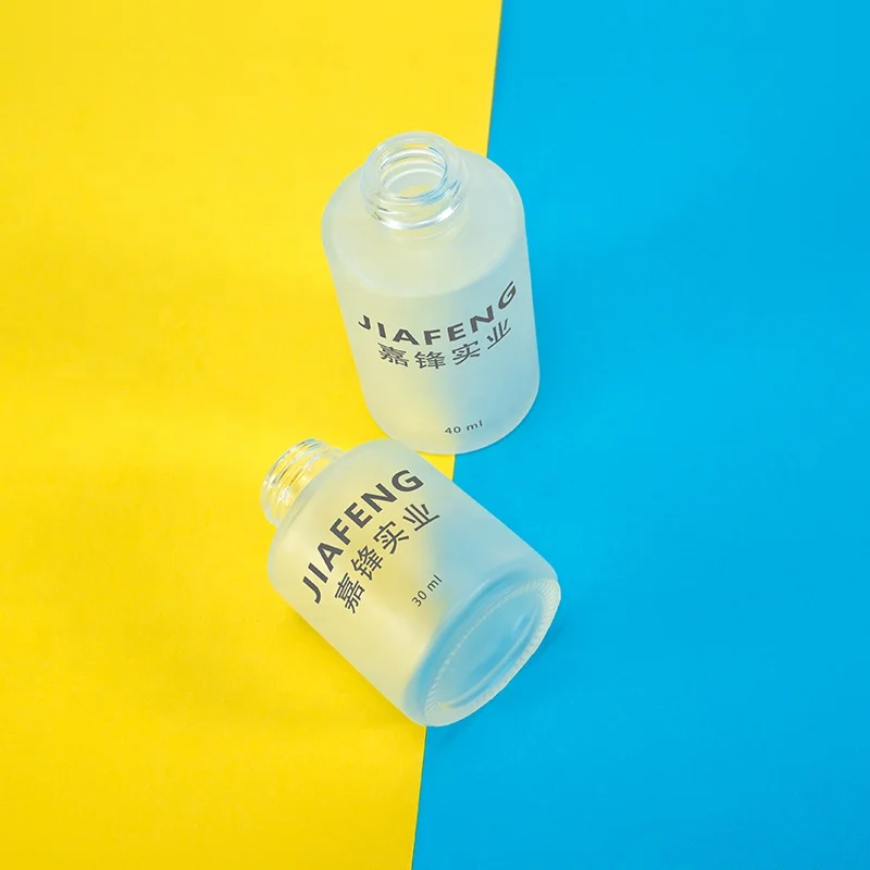 100ml 50ml 30ml Cylindrical Flat Shoulder Empty Refillable Cosmetics Perfume Glass Mist Spray Bottle