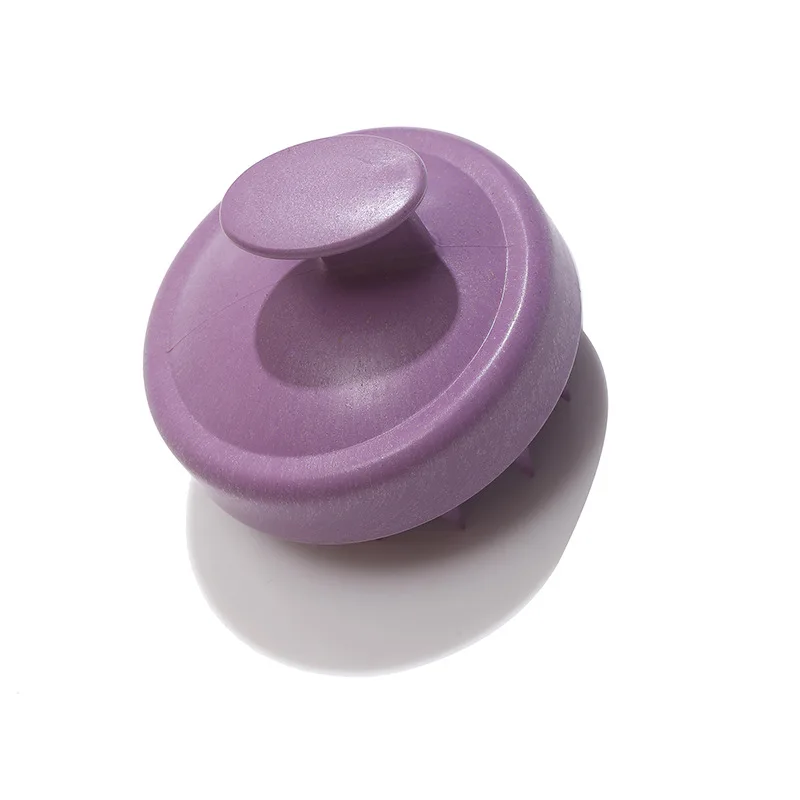 Amazon Hot sale Wheat Straw fiber Plastic ABS Silicone Scalp Massager Hair Shampoo Brush