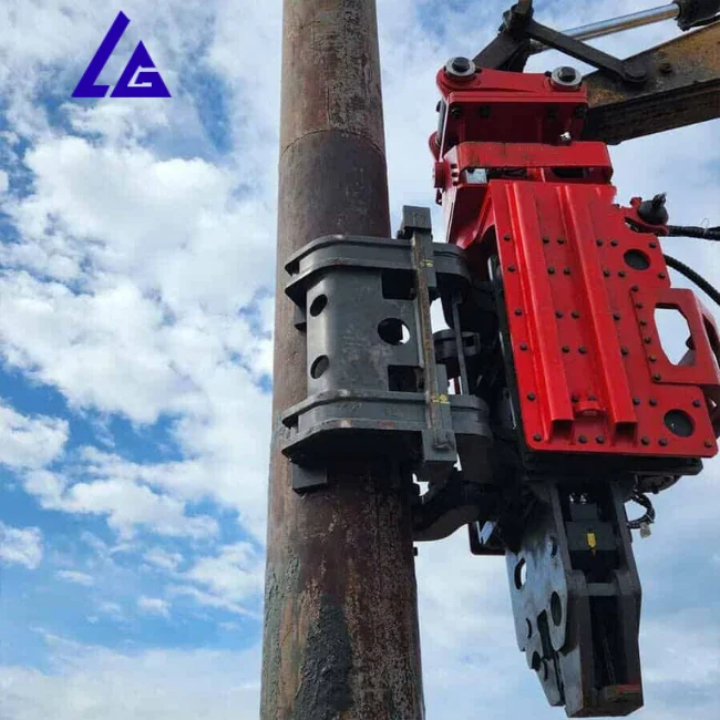 Hot sale wooden pile Side-hold vibratory pile hammer Lateral-grip sheet pile driver