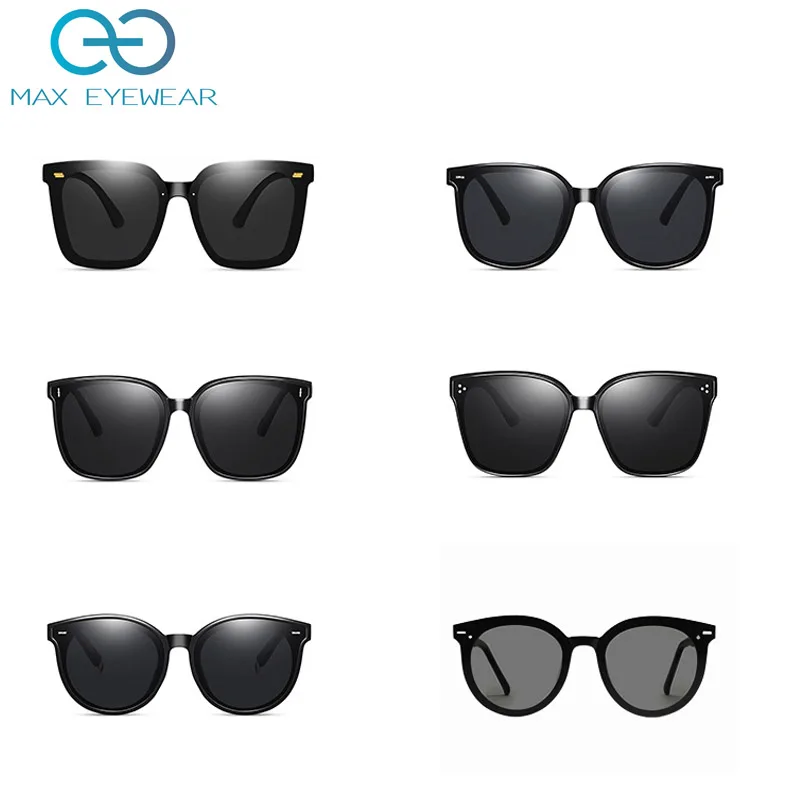 2021 Hot sale GM classic oversized sun glasses with studs wholesale women men brand authentic new design trendy black sunglasses