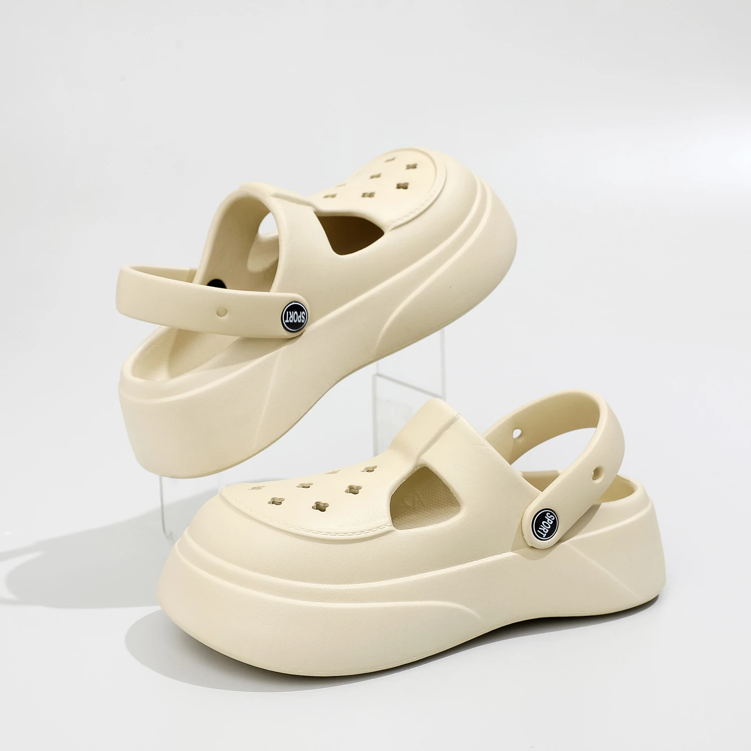 Anti-Slippery Fashion Men Platform Chunky Shoes Flat Women Beach Sandals Eva Clogs & Mules for Women