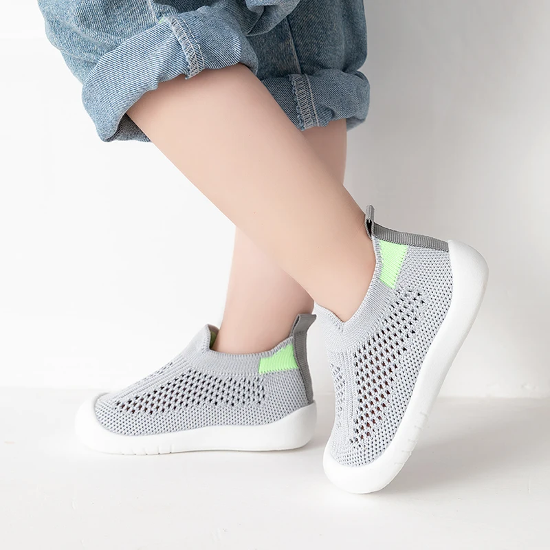 Summer Baby Breathable Mesh Infant Toddler Sock Shoes Soft Rubber Sole Sock Casual Shoes for Walking Baby Slipper Shoes