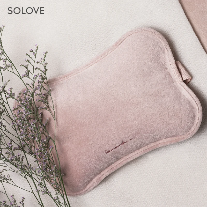 R6 Safety And High Quality Custom Rechargeable Hot Water Bottle Electric Hot Water Bag Cute With Hand Pocket For Women Baby Use
