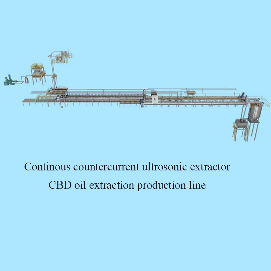 800Kg/h Plant oil solvent ultrasonic extraction production line