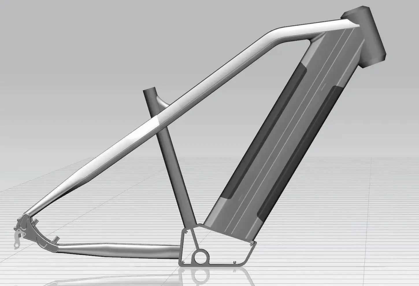  Чехол для аккумулятора EEL Ebike 30 ячеек 18650 дюйма л грубая труба с предохранительным замком 36 В коробка электрического