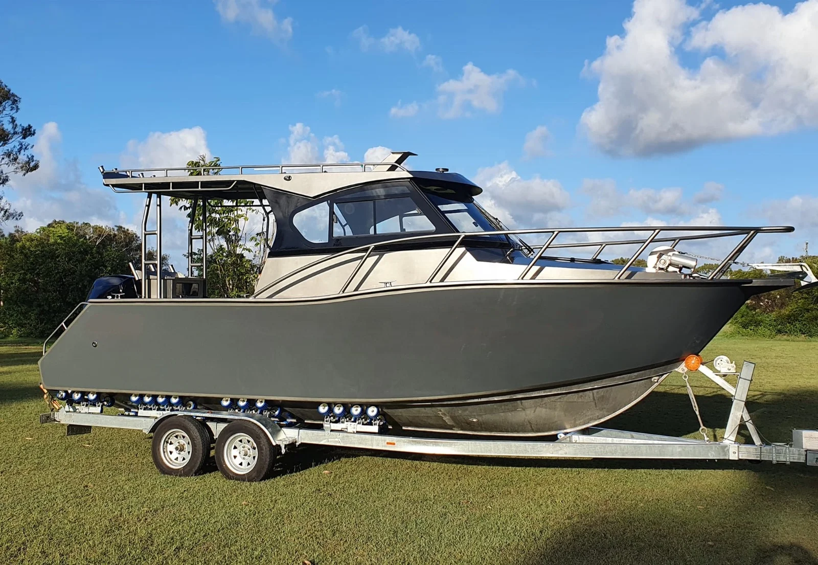 Gospel boat Profisher Deep V Hull Sport Yacht Luxury Aluminium Cabin Fishing Boat