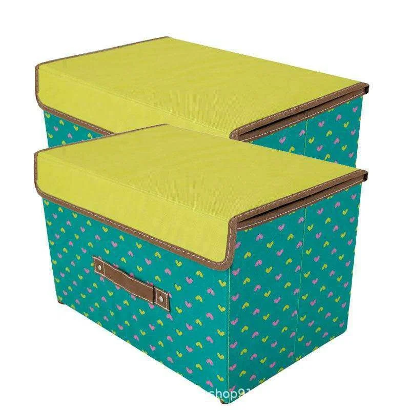 Фабричная складная коробка для хранения ткани, новый Настольный ящик для хранения, органайзер для детей, складной шкаф, тканевый ящик для хранения для дома