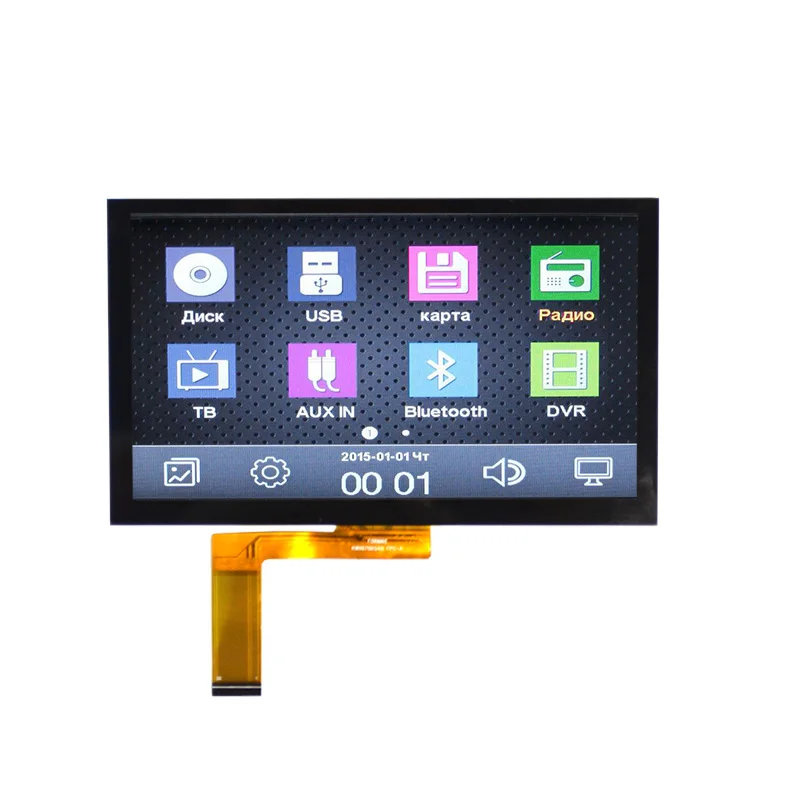 Free viewing 1024x600 7 inch IPS touch lcd panel tft display 4 lane mipi