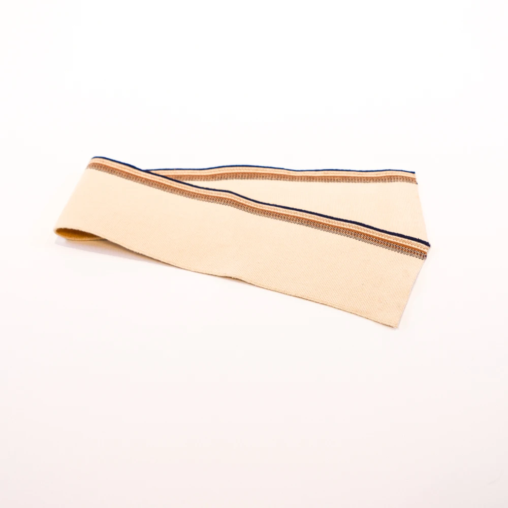 Polyester Cotton Flat Knitting Collar Knitting Rib For Neckline Cuff Polo Shirt