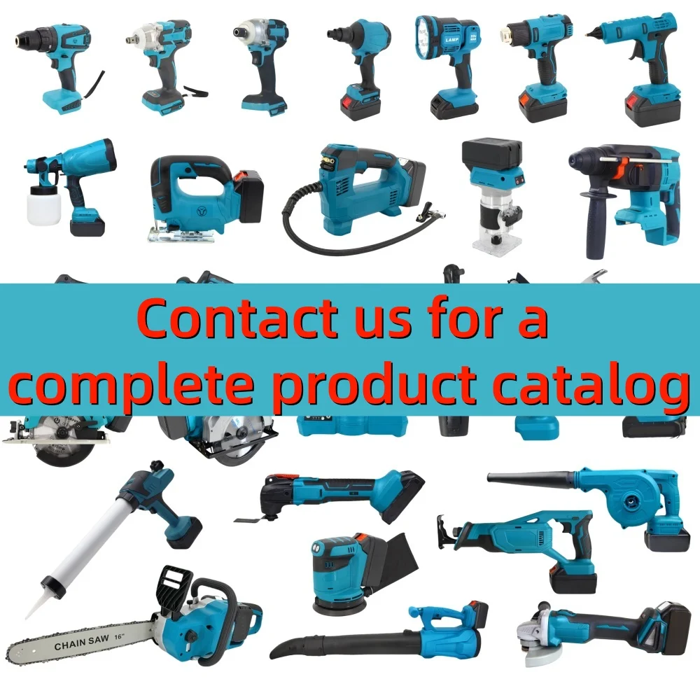 YUTUO factory price lithium battery electric cordless tool DIY household brushless box set 21V wireless power tool combo kit