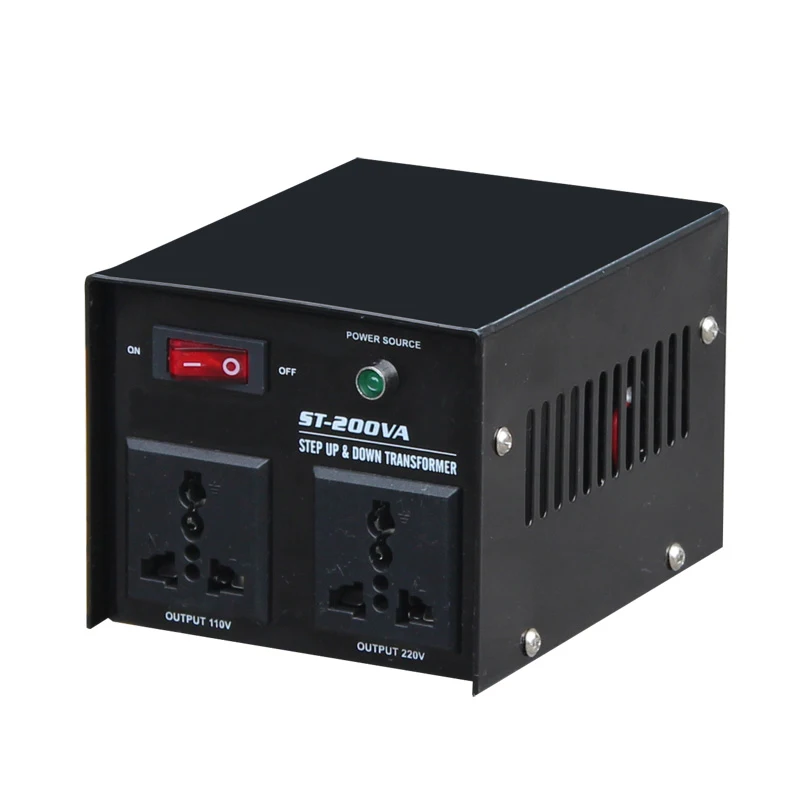 ST-200 200W Step Down&Step Up Transformer From 110VAC to 220VAC or 220VAC to 110VAC Transformer
