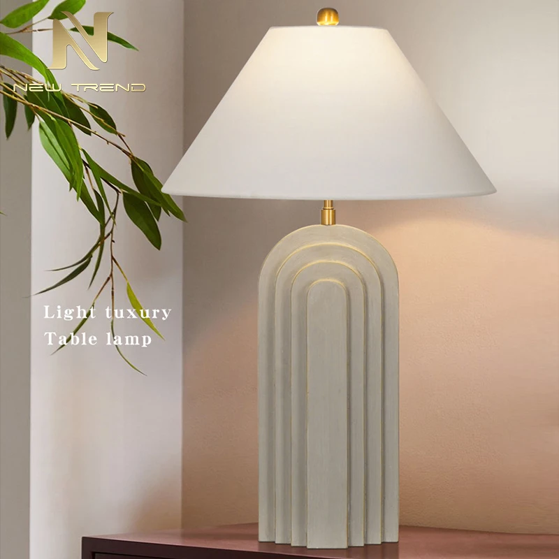 Современный стиль внутреннее украшение ресторан гостиничный номер спальня Белая светодиодная настольная лампа