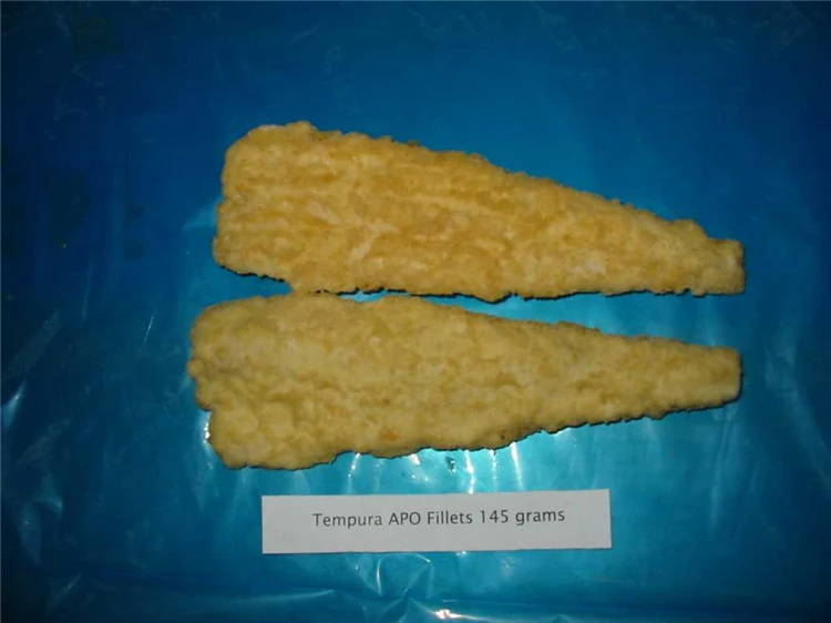  Филе рыбы Tempura предварительно жареная