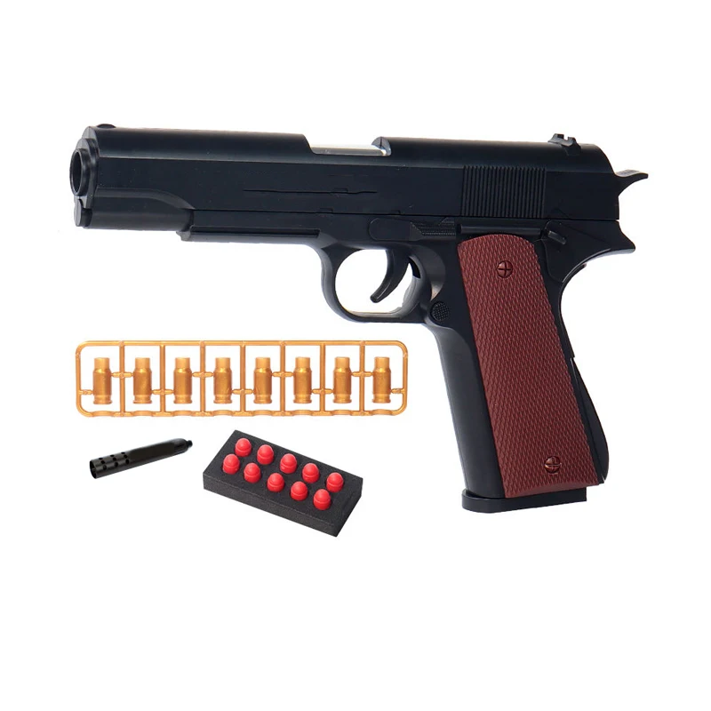 Игрушечный пистолет LONGXI M1911 пуля с мягкой пулей