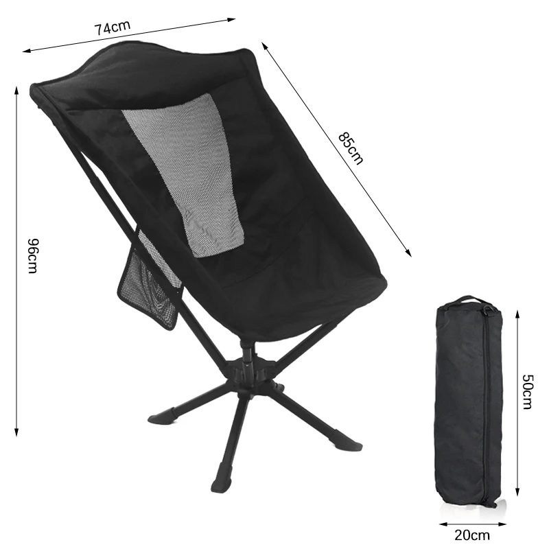 Lightweight Quick Open Heavy Duty Aluminum Camping Chair Folding Fishing Beach Chair