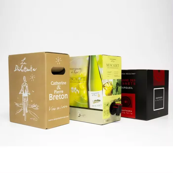 custom Beverage hot cold drink server share coffee paper carrier coffee BIB dispenser Wine Juice Water Liquid Bag In Box