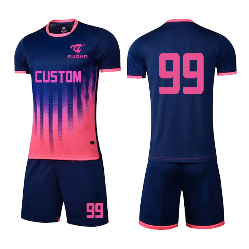 Dye sublimation Custom printing soccer wears uniforms sportswear set Team Training Football Wear Soccer Jerseys