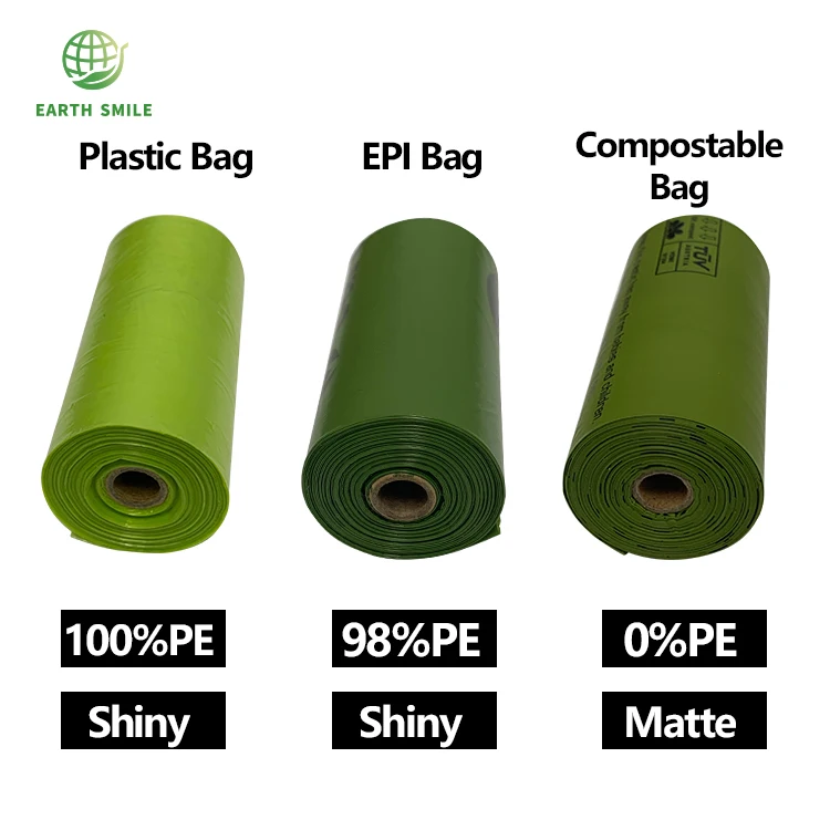 Eco-friendly Biodegradable Poop Bags Compostable  Dog Waste Bags For Pick Up Pet Trash