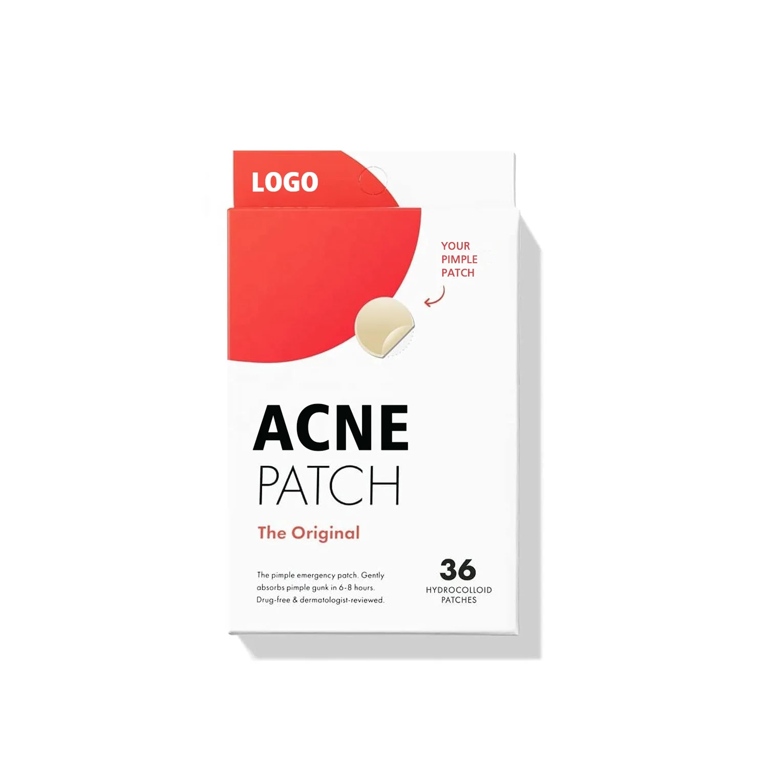 New 36 Stickers skin Pimple blemish Patch Custom Logo Packaging Hydrocolloid Acne Patch Facial Pimple Healing Patch Supplier