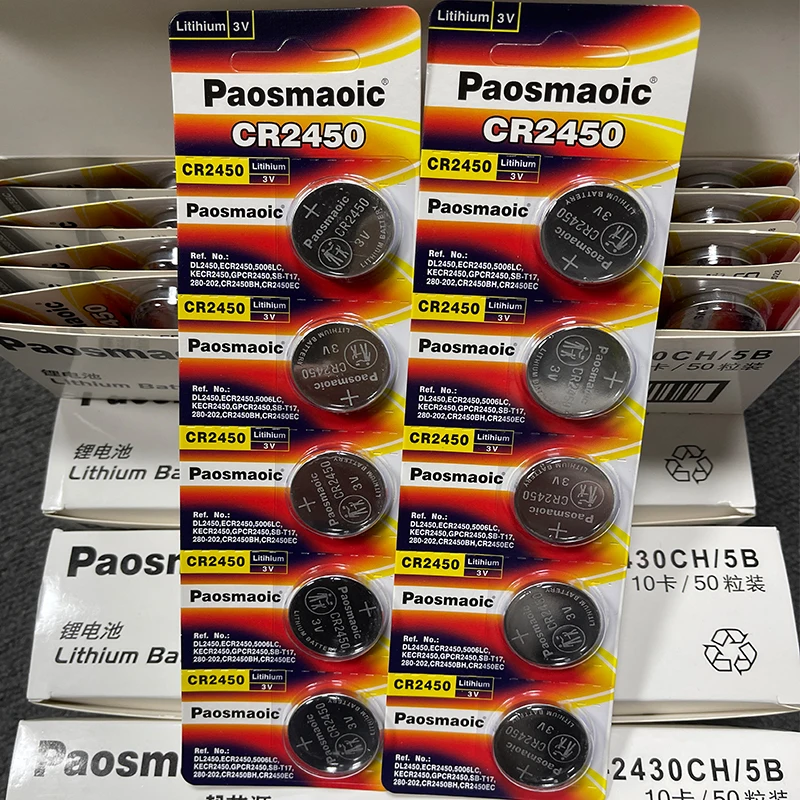 2450 battery watch cr 3v lithium coin dl2450 cr2450n