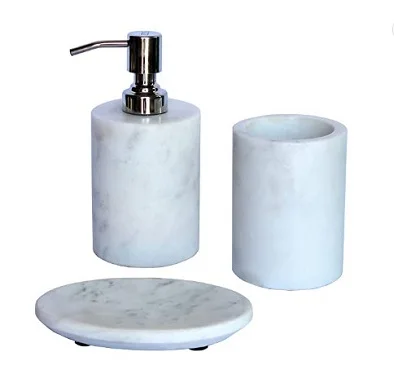 Resin Bathroom Set of 5 Bathroom set modern style toothbrush holder soap dispenser soap box in  resin  custom bathroom set ba