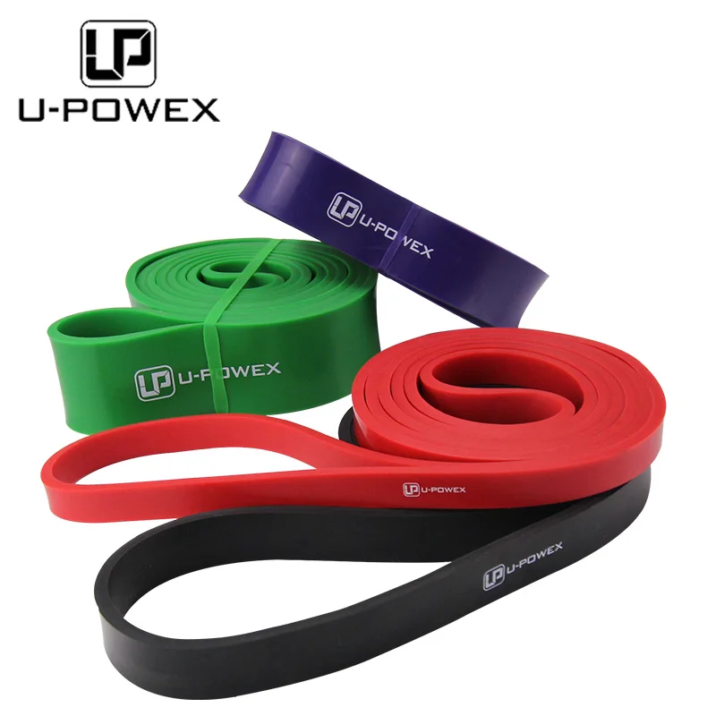 Natural latex heavy duty power lifting elastic resistance assist pull up bands