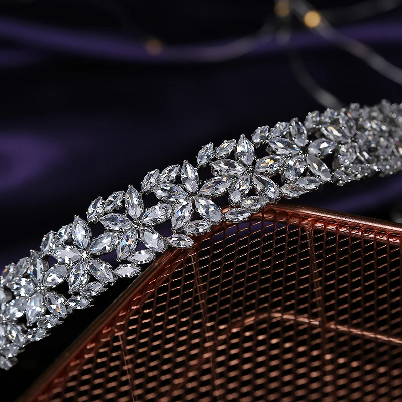 Bridal Wedding Tiara Classic New Fashionable Head Band Bridal Hair Accessories Anniversary Wedding Women BC5798 Corona Princesa