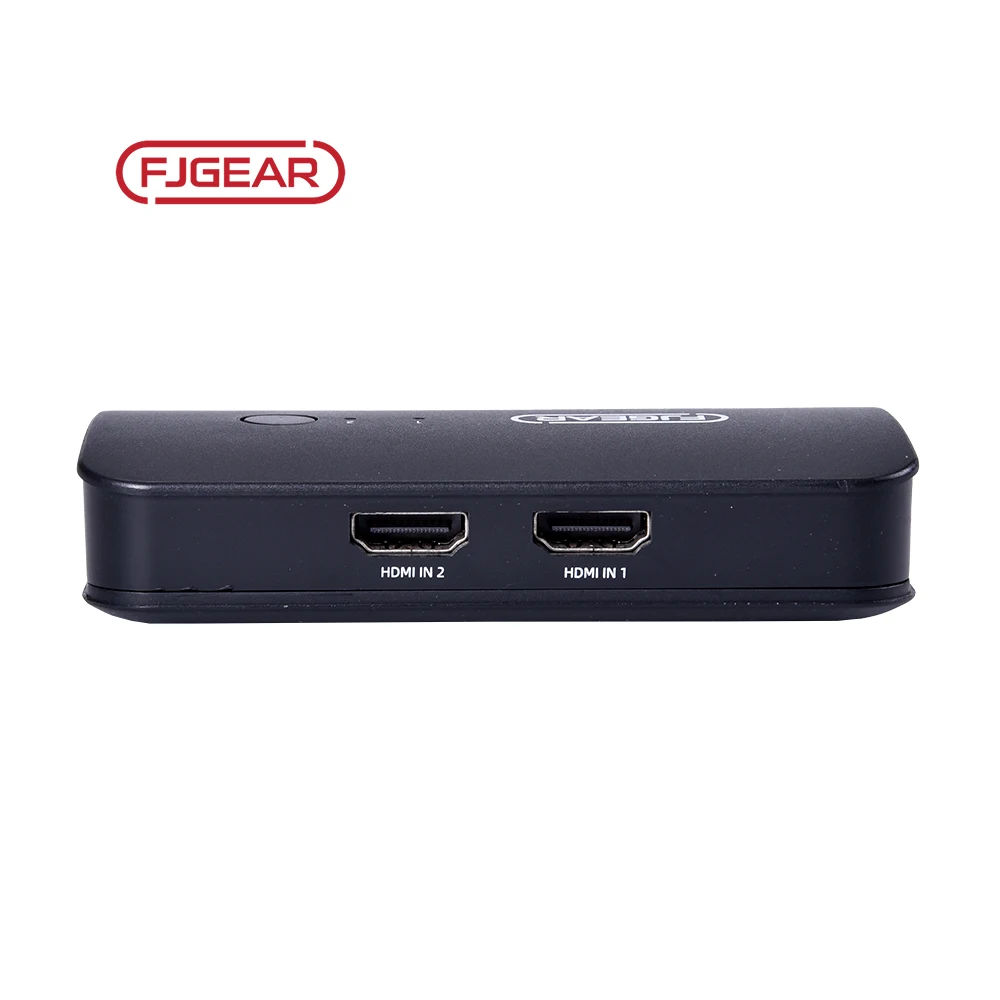 Fjgear Wholesale Qualified Manual Black Usb 2.0 Plug And Play-Free 2 Port Hdmi Kvm Switch 4k 2 Port