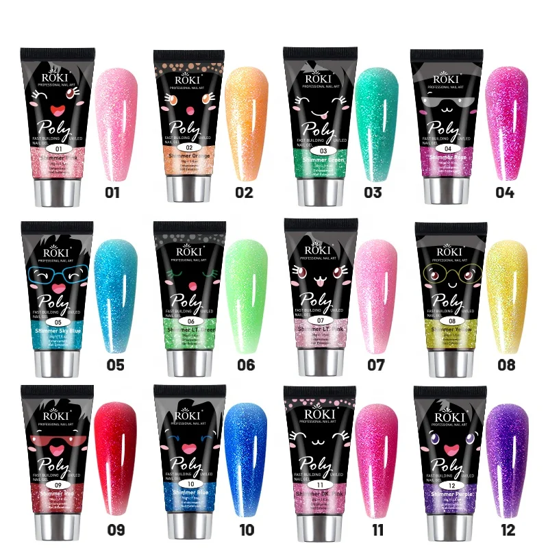 Extension Nail Gel Clear White Pink UV LED Extension Gel Nail Tips Enhancement Slip Solution Quick Extension Gel