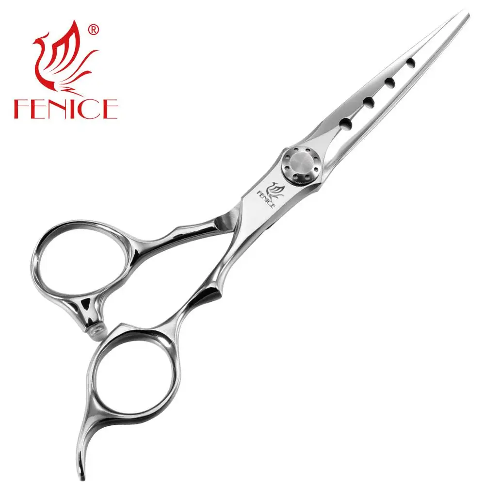 6.25 Inch Japanese VG10 Stainless Steel Barber Hair Scissors Blade with Holes