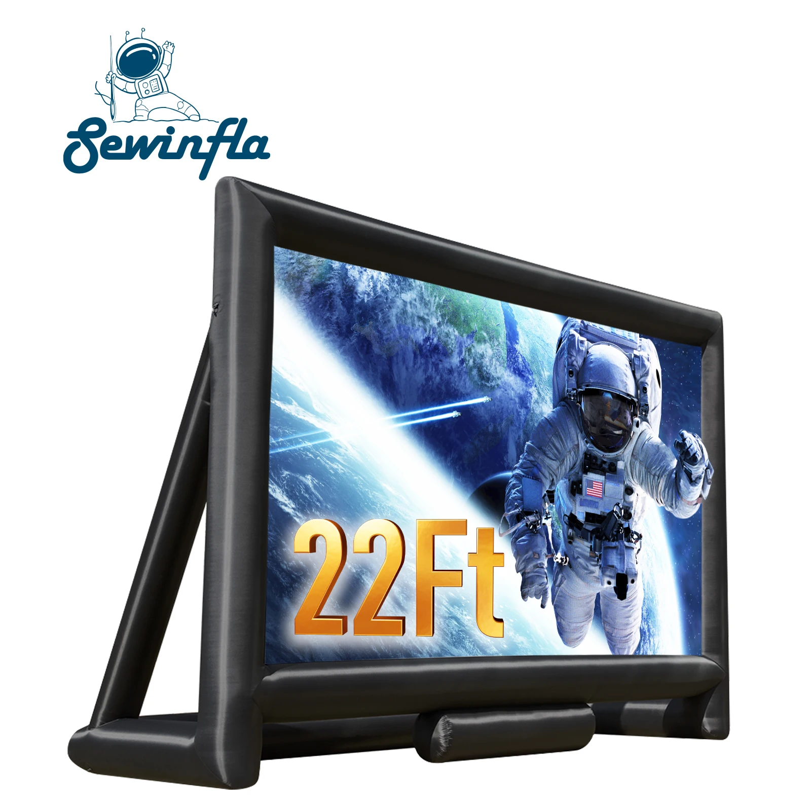 Sewinfla H otsale 22ft надувной ТВ-экран для