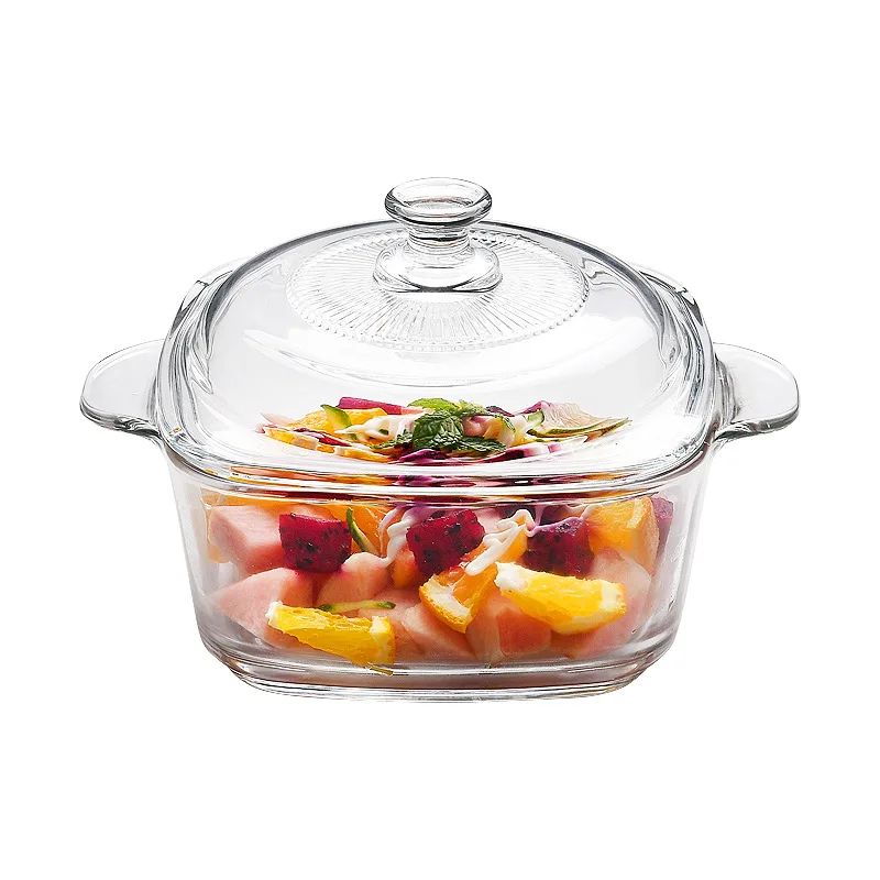 High borosilicate glass  microwave oven popcorn bowl