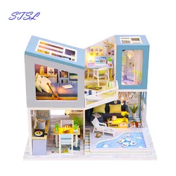 First meet handmade furniture DIY best gift for girls wooden doll house